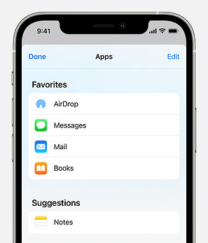 The Apple Books icon appears when you tap the More button.